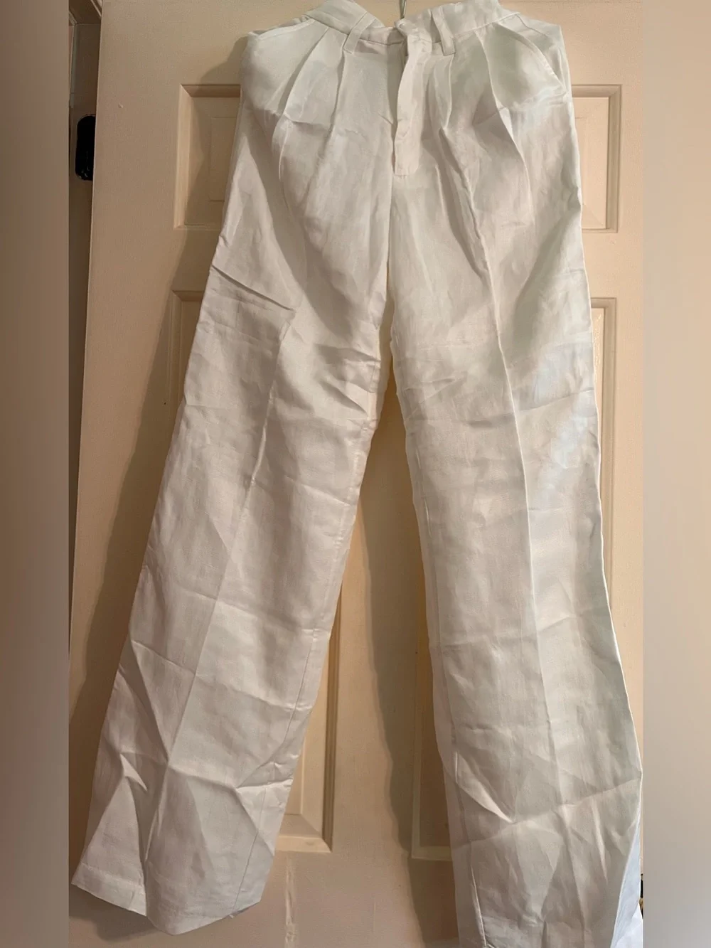 Anine bing Linen Wide-Leg Pants Classy nwt preppy high waisted ruti toteme cos